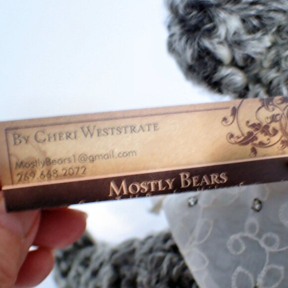 Adorable Persian Lamb Fur Teddy Bear-Handmade - Picture 2 of 10